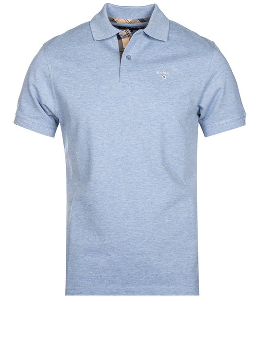 BARBOUR Tartan Cotton Polo Shirt Blue