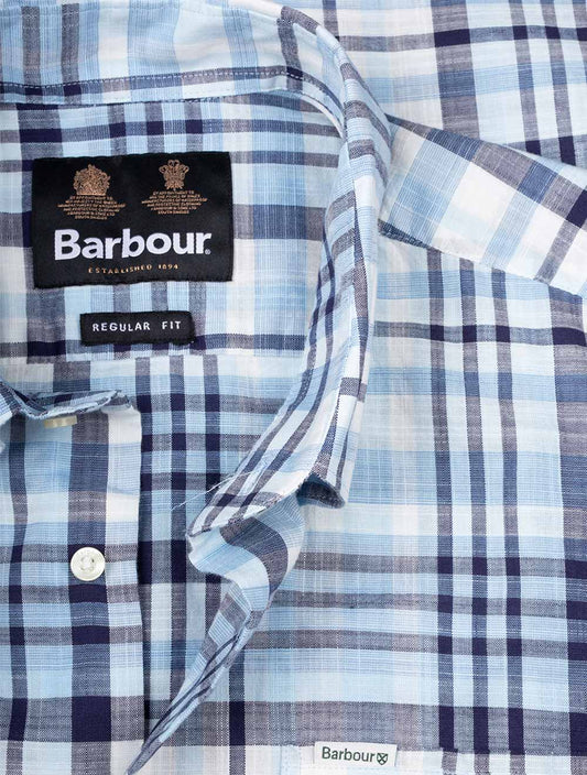 BARBOUR Hartley Regular Short Sleeve Shirt Blue