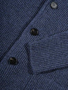 Maurizio Baldassari Brenta Knitted Jacket Blue 3 Button Patch Pocket Cardigan 5