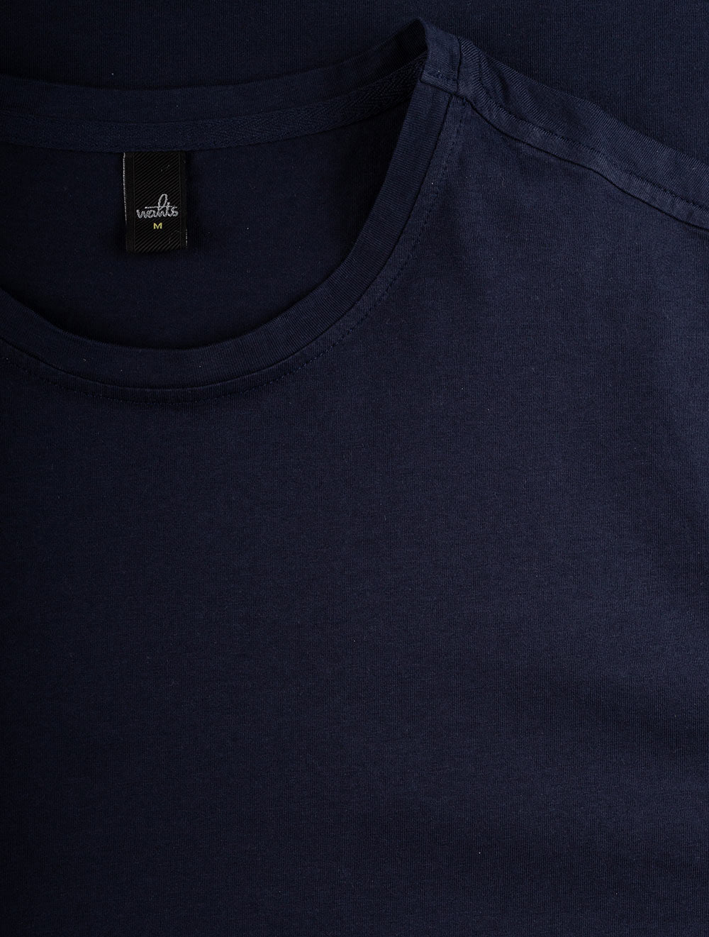 WAHTS Navy Crew Neck T-shirt