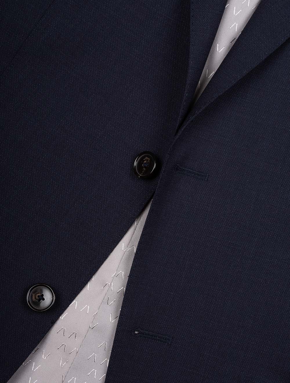 Textured Suit Blue