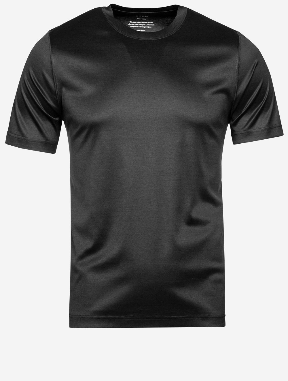 T-shirt gris à col rond Filo di Scozia
