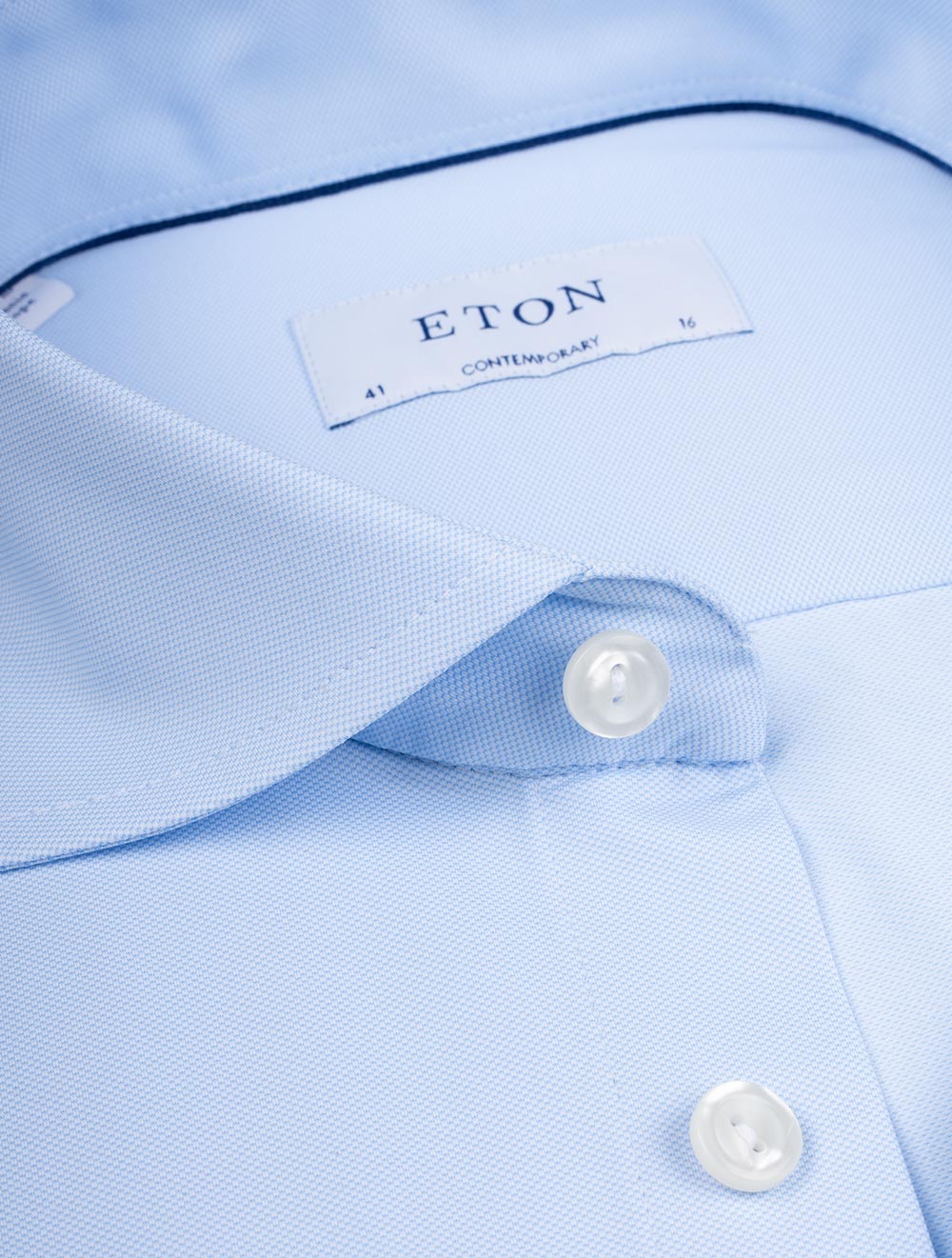 Eton Contemporary Stretch Shirt Blue AI2