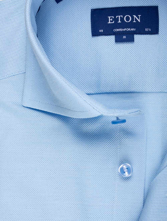 Contemporary Pique Shirt Blue
