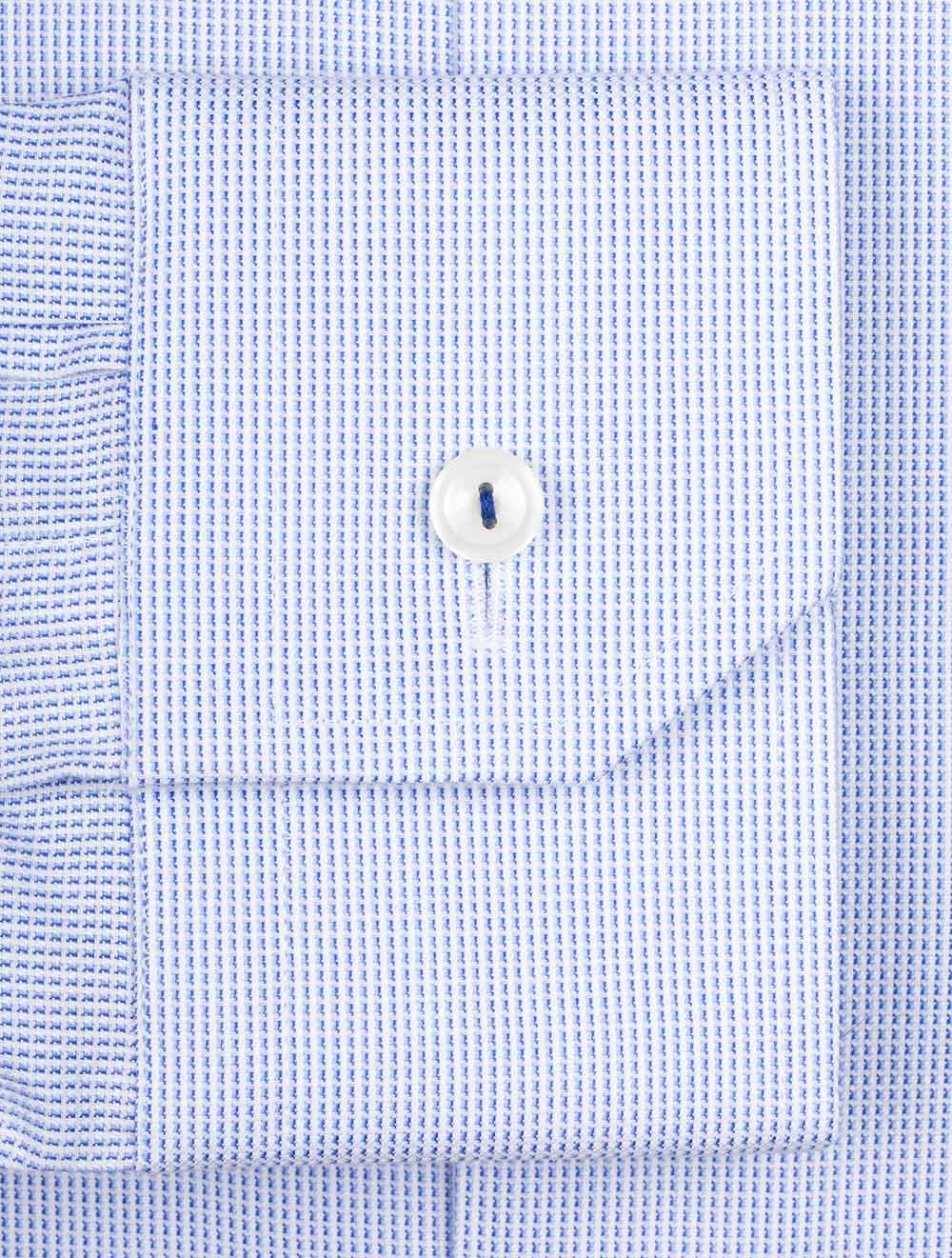 Eton Contemporary Pattern Inlay Shirt Navy AI3