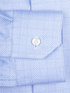 Slim Plaid Check Casual Shirt Blue