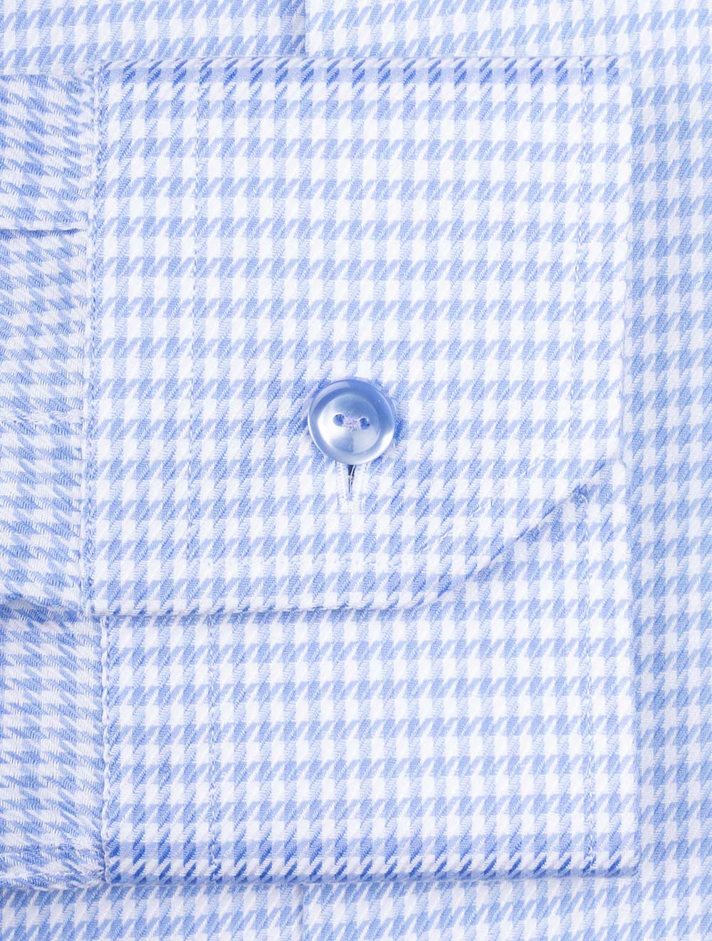 Slim Houndstooth With Lilac Buttons Blue
