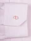 Slim Semi-Twill Contrast Button Pink