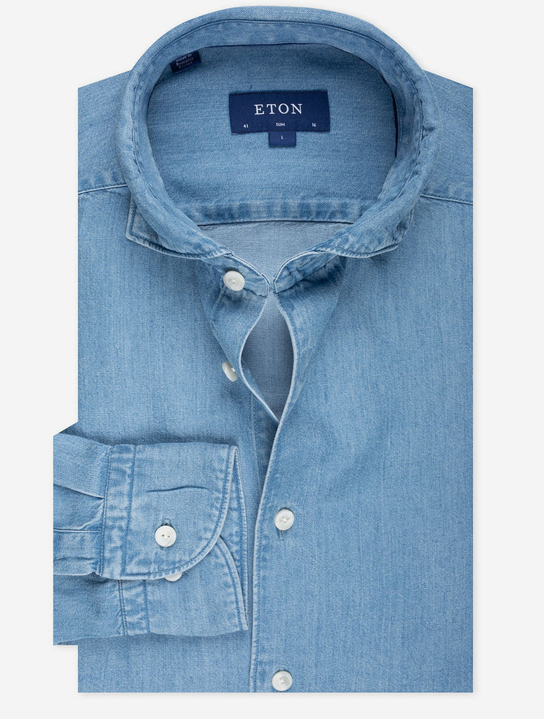 Men's Denim Shirts - Premium Jeans Shirts for men - Eton