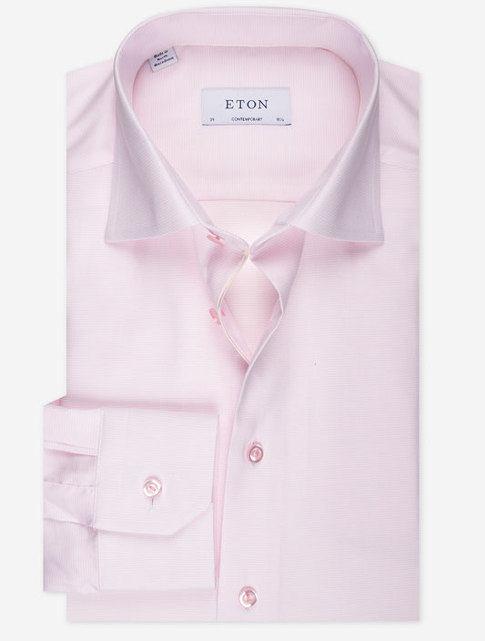 ETON Contemporary Pinhead Shirt Pink
