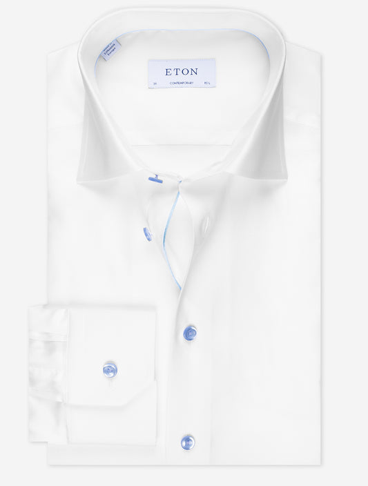 ETON Contemporary Pinhead Shirt White