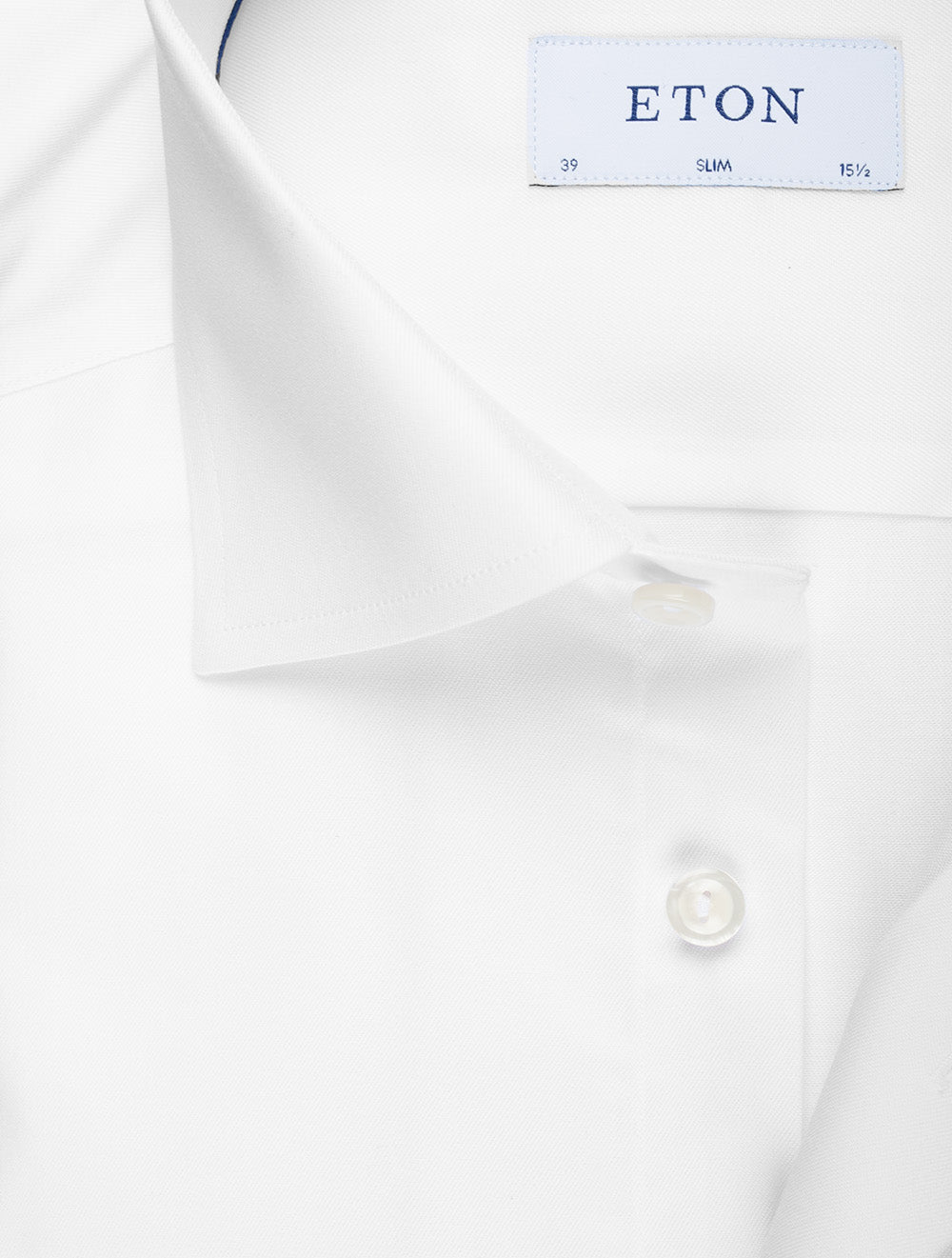 Eton Slim Fit Herringbone Shirt Color: White, Size: US 17 Eton Slim Fit Herringbone Shirt Color: White, Size: US 17