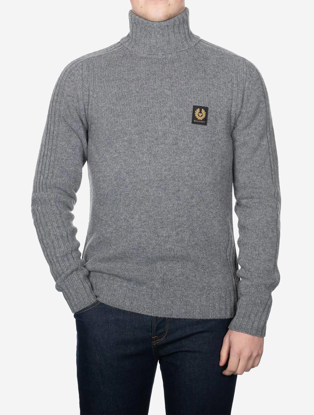 belstaff engineered roll neck