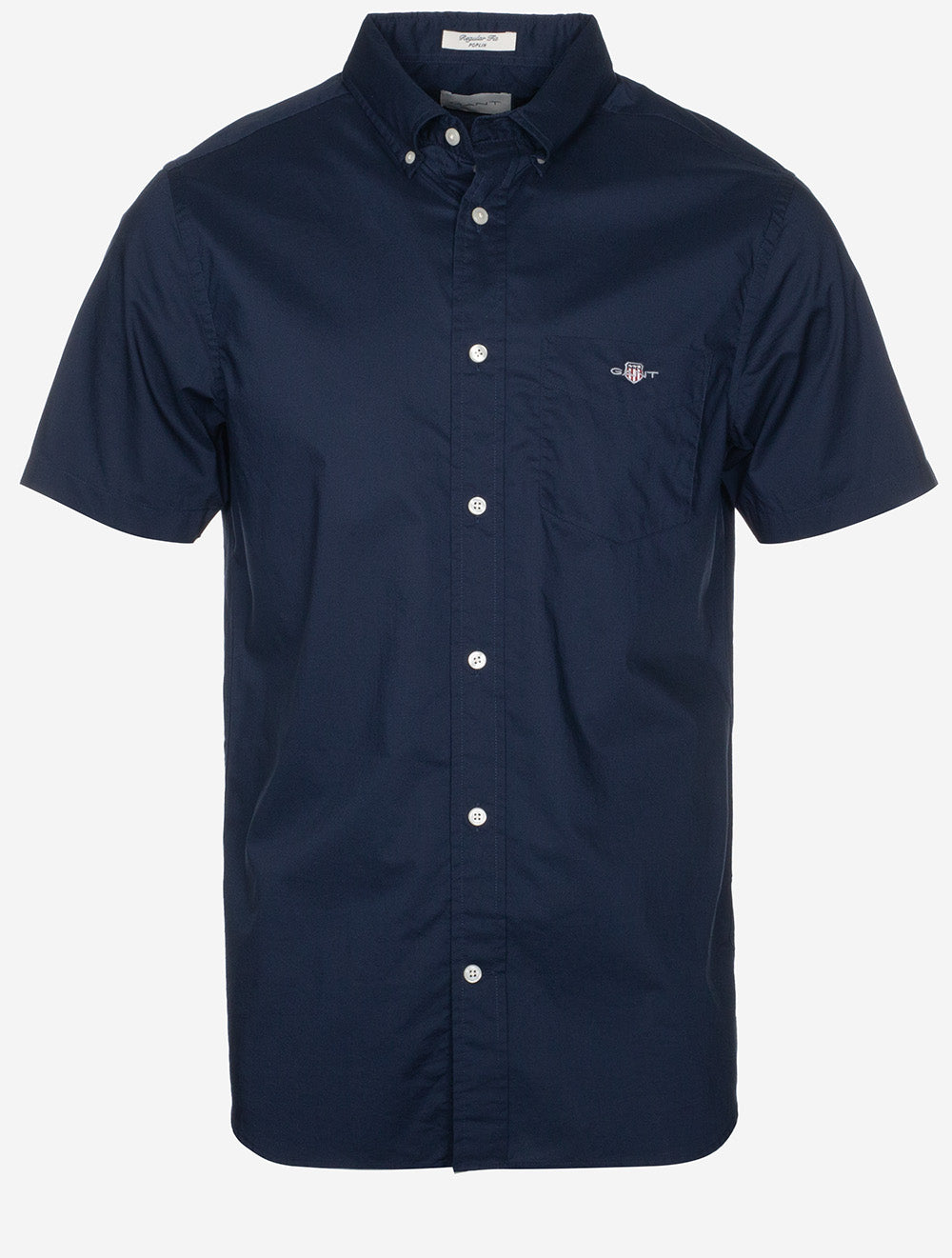 Regular Classic Poplin Short Sleeve Shirt Marine