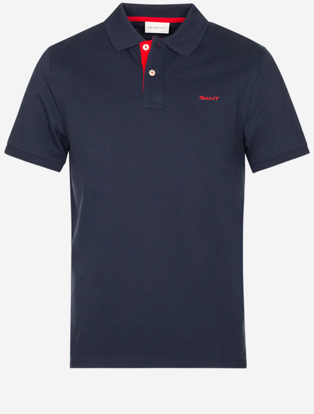 Regular Contrast Pique Short Sleeve Polo Shirt Evening Blue