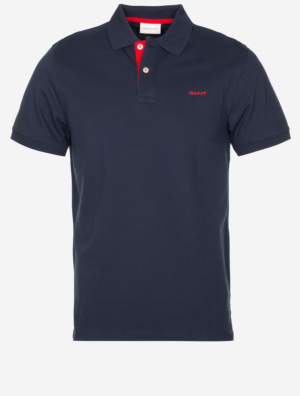 Regular Contrast Piqué Short Sleeve Polo Shirt Evening Blue