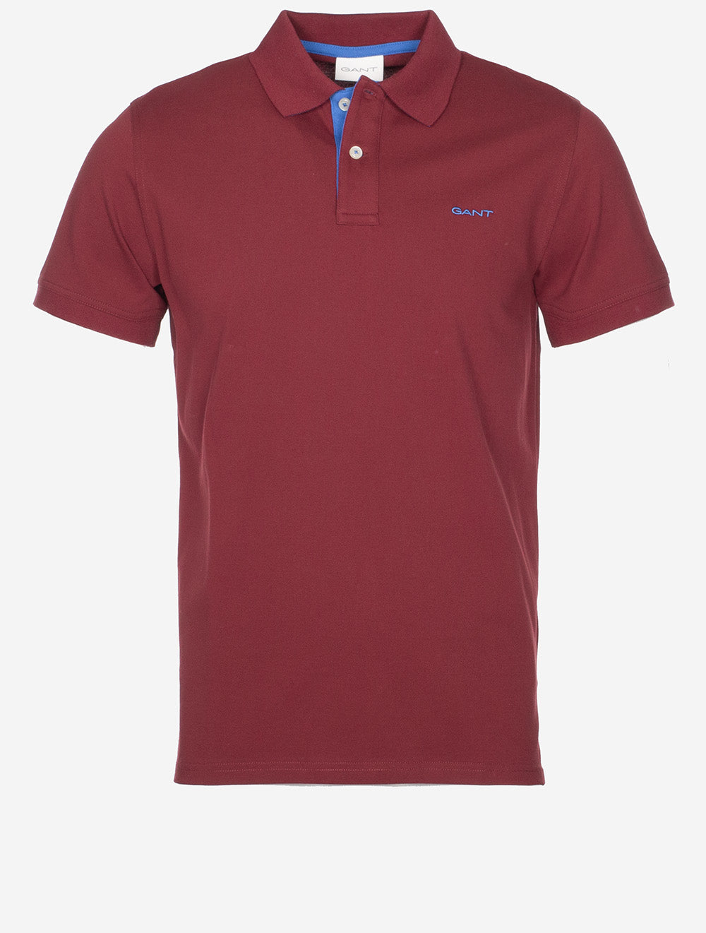 Polo Regular Fit En Piqué Contrasté Plumped Rouge