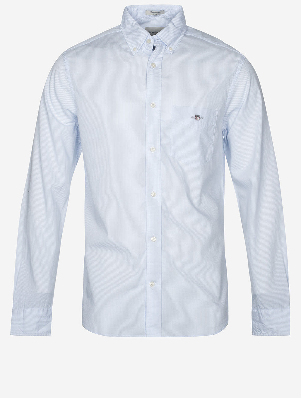Regular Classic Poplin Banker Shirt Light Blue