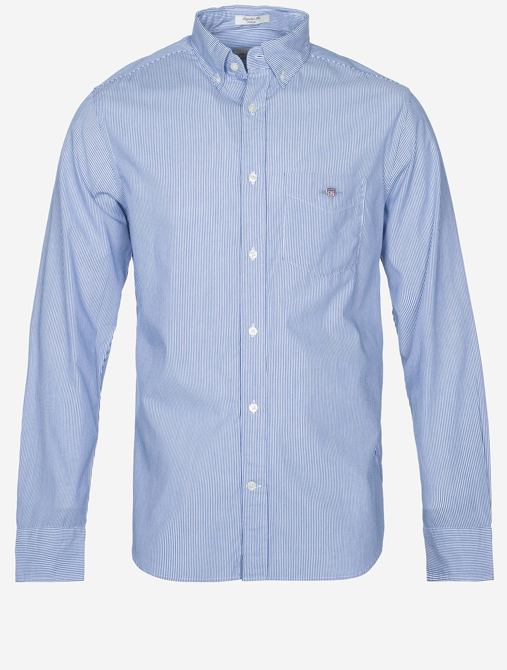 Regular Classic Poplin Banker Shirt College Blue