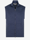 Zipped Vest Blue