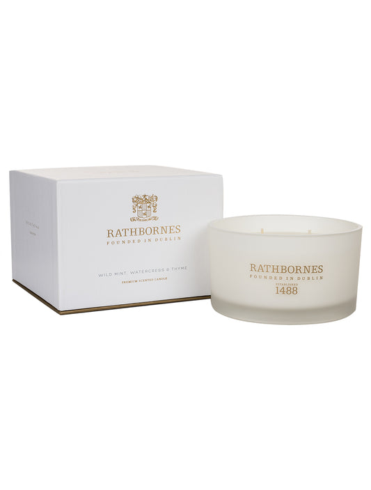 RAHTBORNES Wild Mint, Watercress & Thyme Luxury Candle