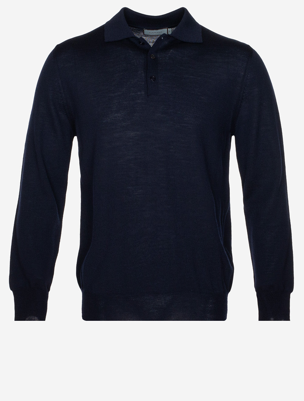 Long Sleeve Polo Knit Navy