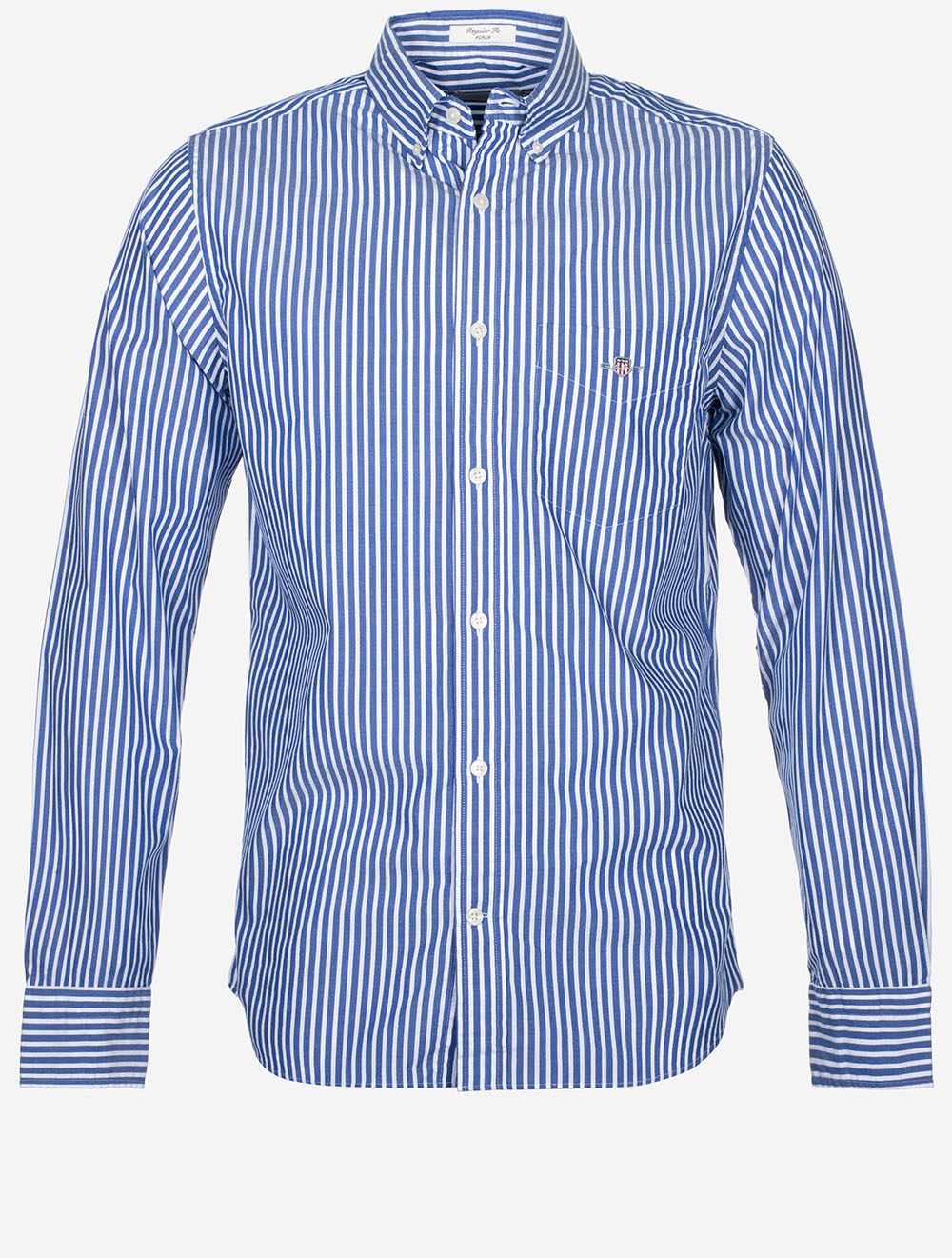 Regular Classic Poplin Stripe Shirt College Blue