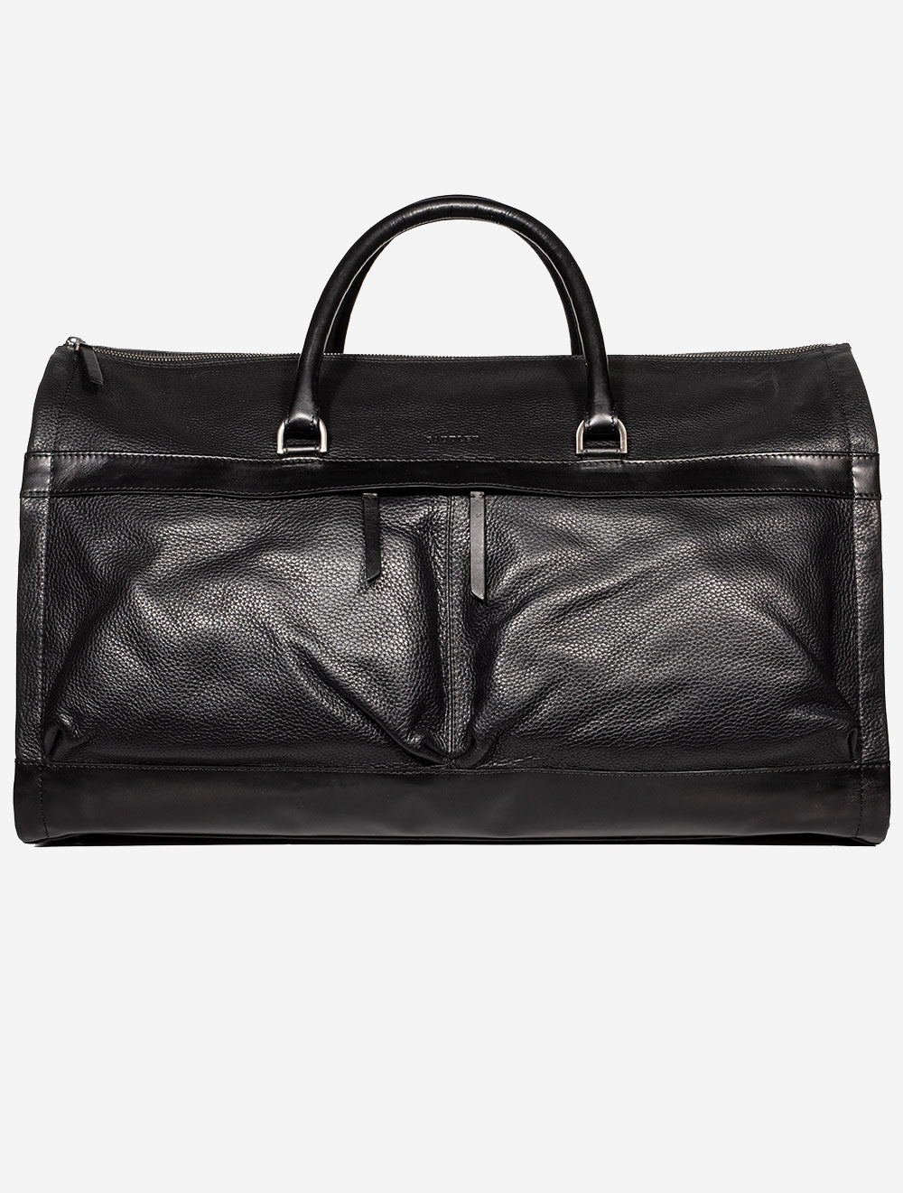 Orlando Leather Weekend Bag Black