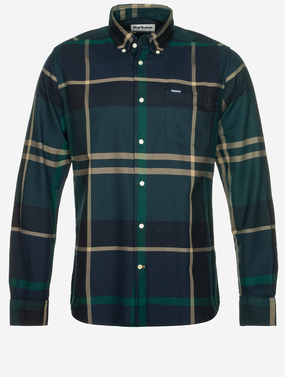 Dunoon Tailored Shirt Green Loch