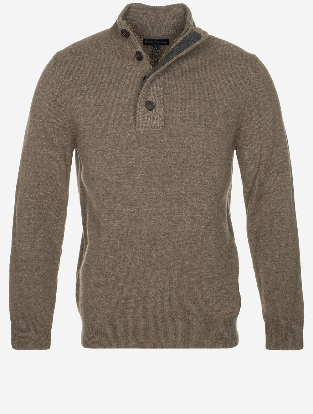 Barbour Essential Patch Half Zip Dark Stone MI