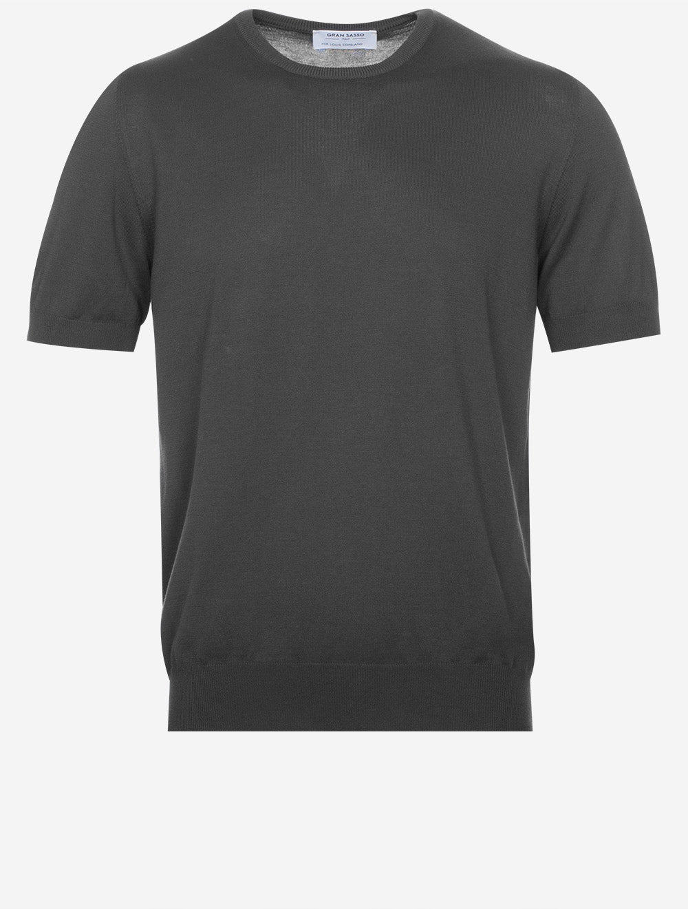Short Sleeve Crew Knitwear Grey