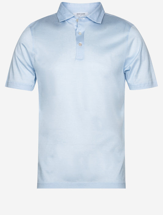 3 Button Polo Shirt Blue