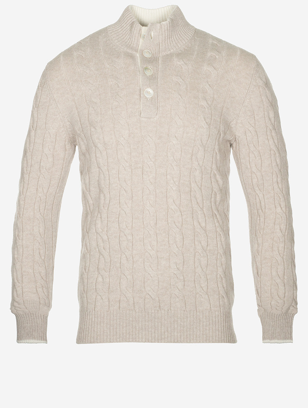 Cable Knit Sweater Beige