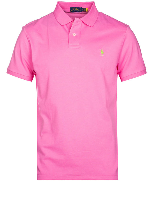 Basic Short Sleeve Polo Pink