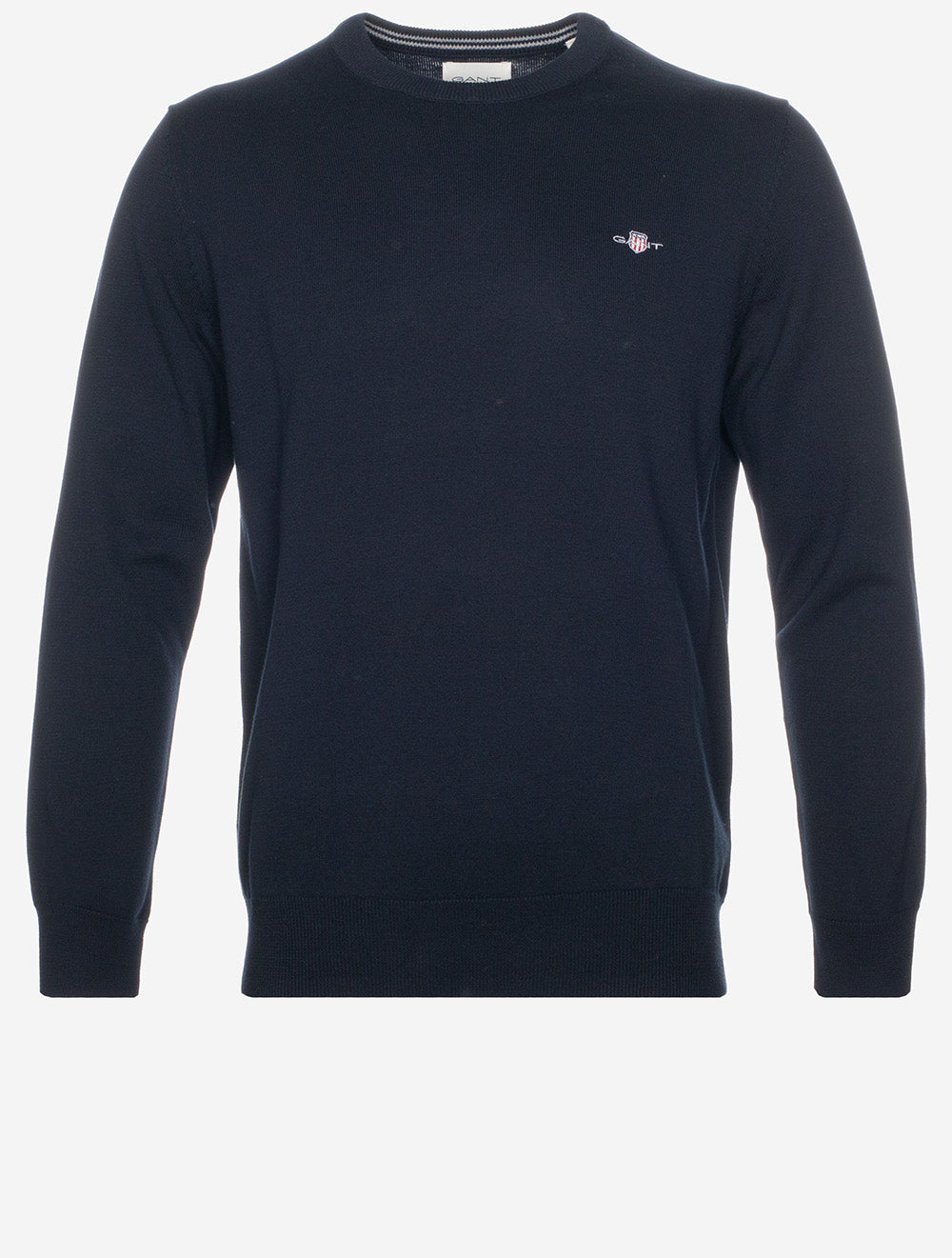Classic Cotton Crew Neck Sweater Evening Blue