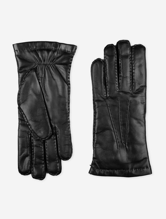 HESTRA Handsewn Cashmere Gloves Black