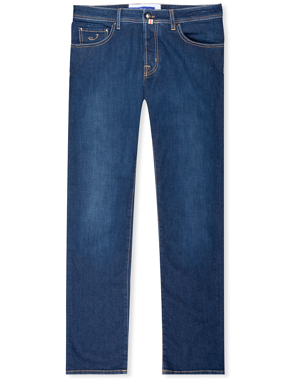 Jacob Cohen Orange Badge Jeans Navy Denim MI
