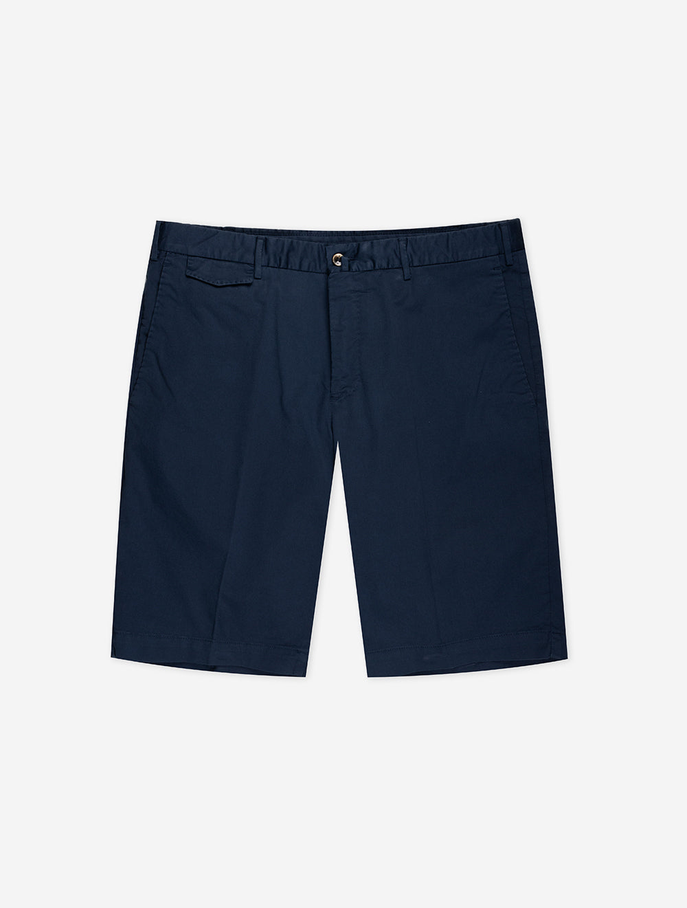 Short en coton bleu marine