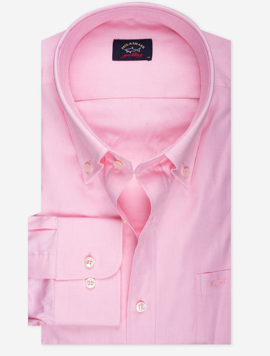 PAUL AND SHARK Buttondown Oxford Shirt Pink
