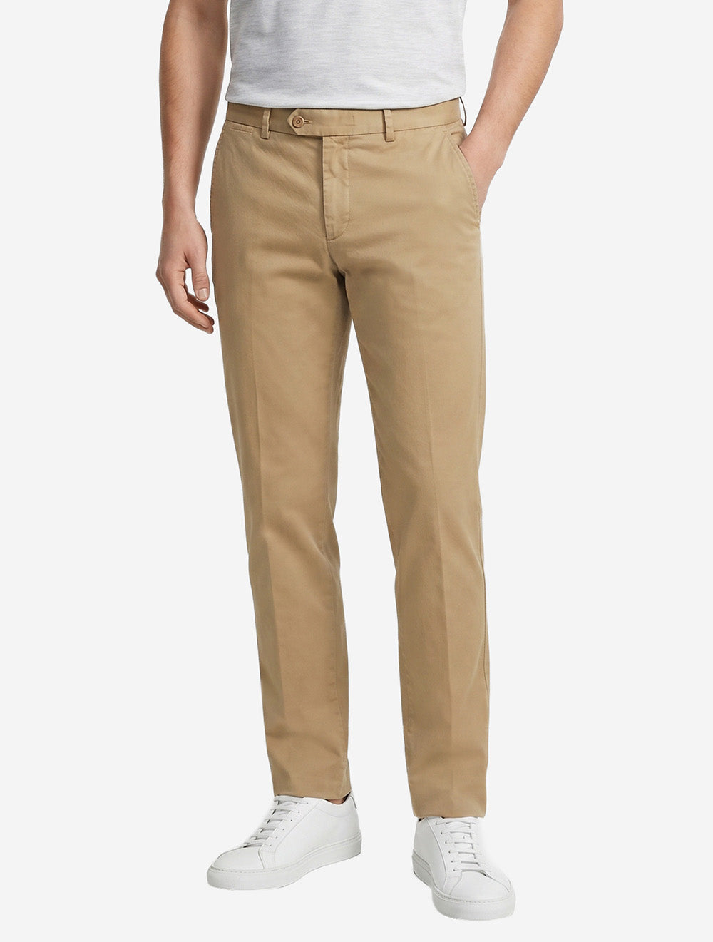Sea Island Cotton Chino Dark Beige
