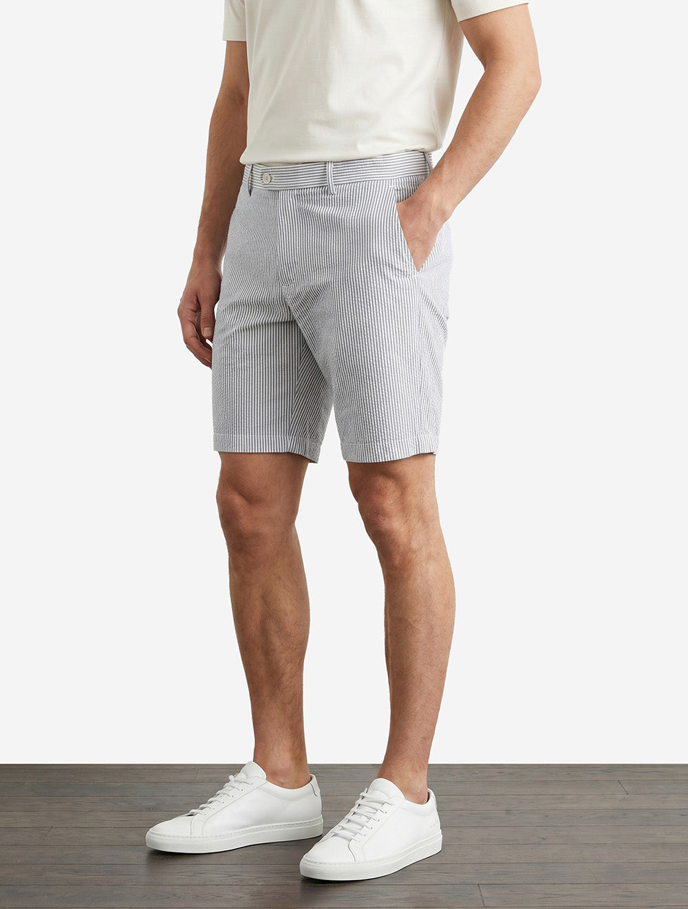 Pegasus Seersucker Shorts Blue
