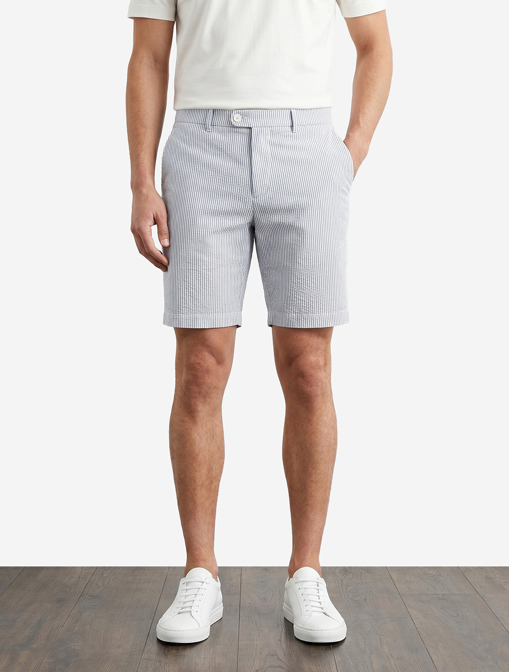 Pegasus Seersucker Shorts Blue