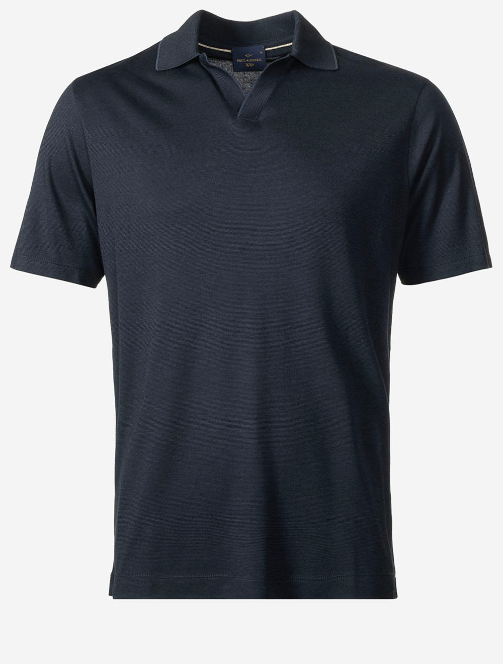 X-Soft Interlock Open Collar Polo Navy