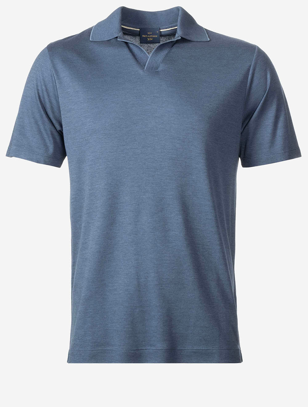X-Soft Interlock Open Collar Polo Blue