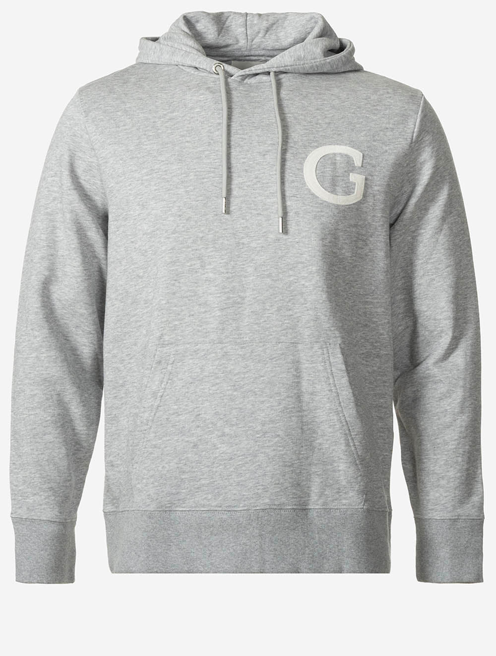 G Badge Hoodie Grey Melange