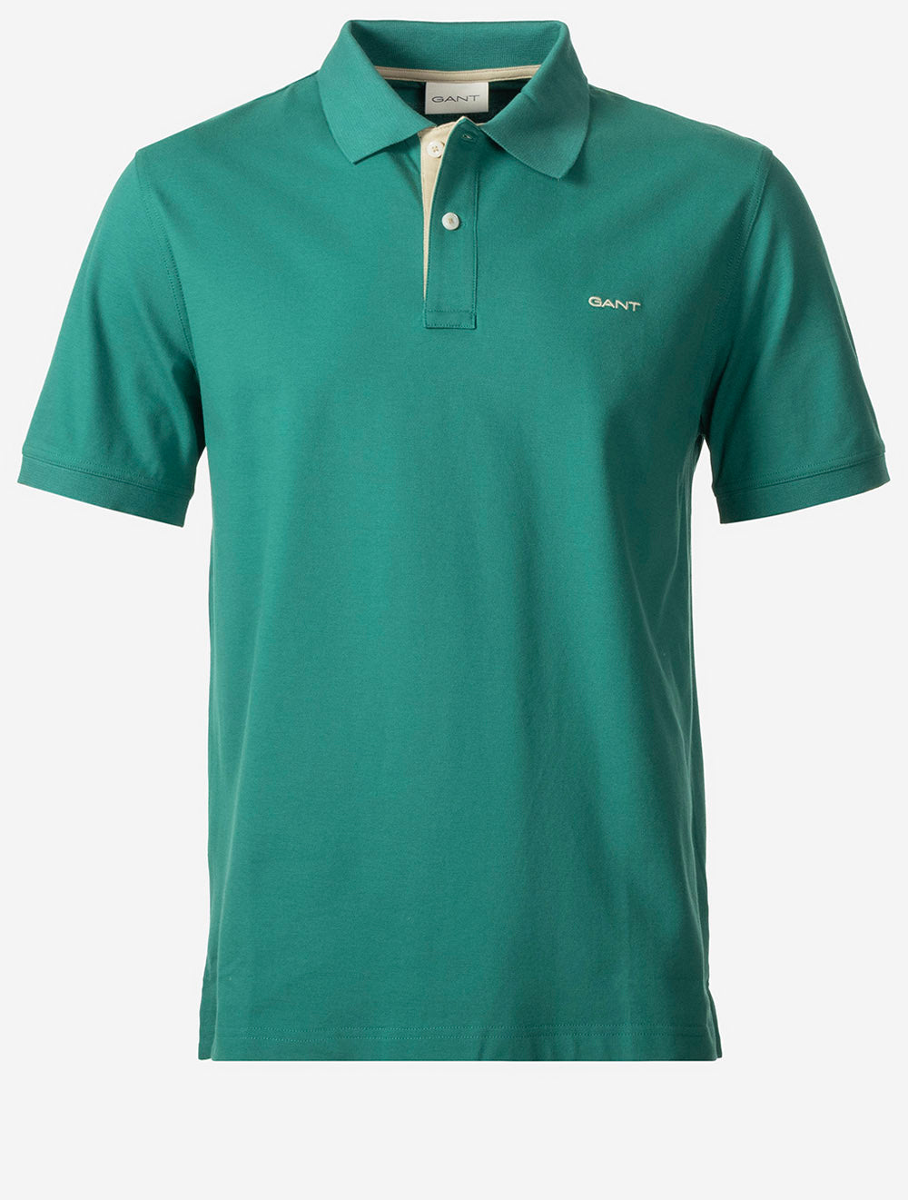 Regular Contrast Piqué Short Sleeve Polo Shirt Botanical Hue
