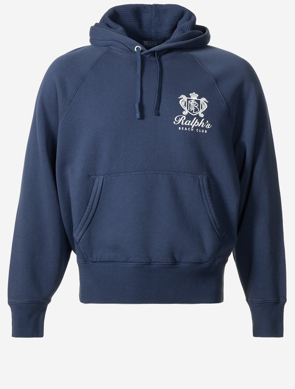Vintage Fit Fleece Graphic Hoodie Blue