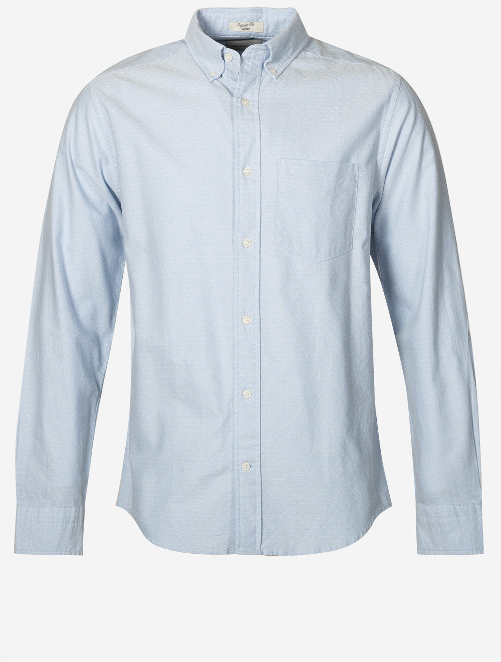 Regular Oxford Dobby Dot Shirt Light Blue