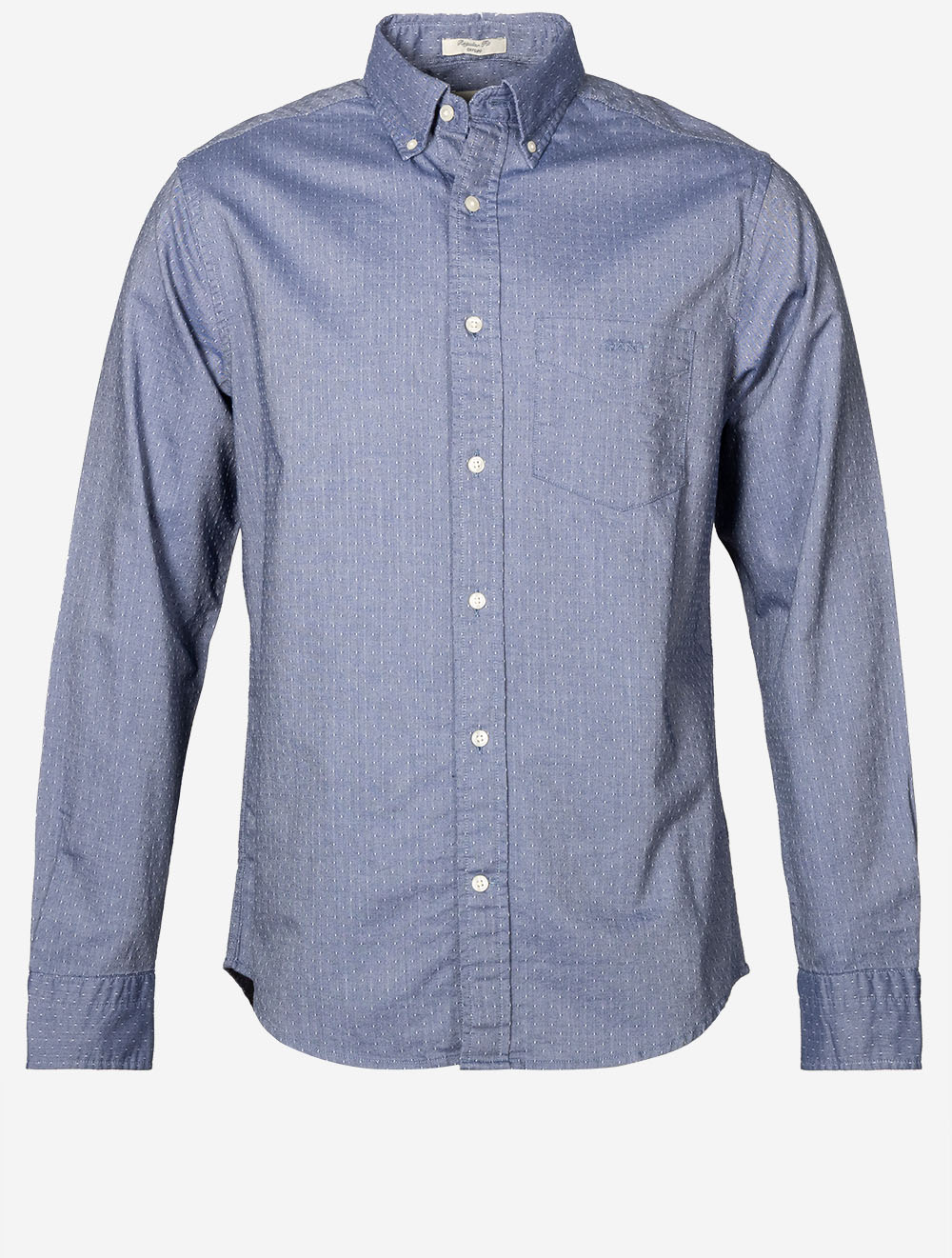 Regular Oxford Dobby Dot Shirt Persian Blue