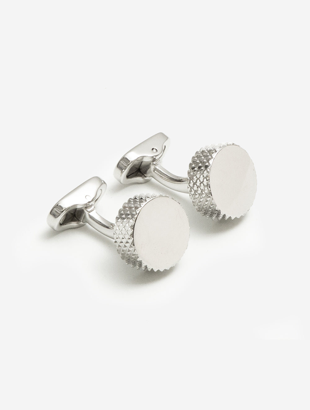 Cufflink Silver Circular
